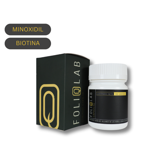 Minoxidil 2.5mg + biotina 1mg x 100